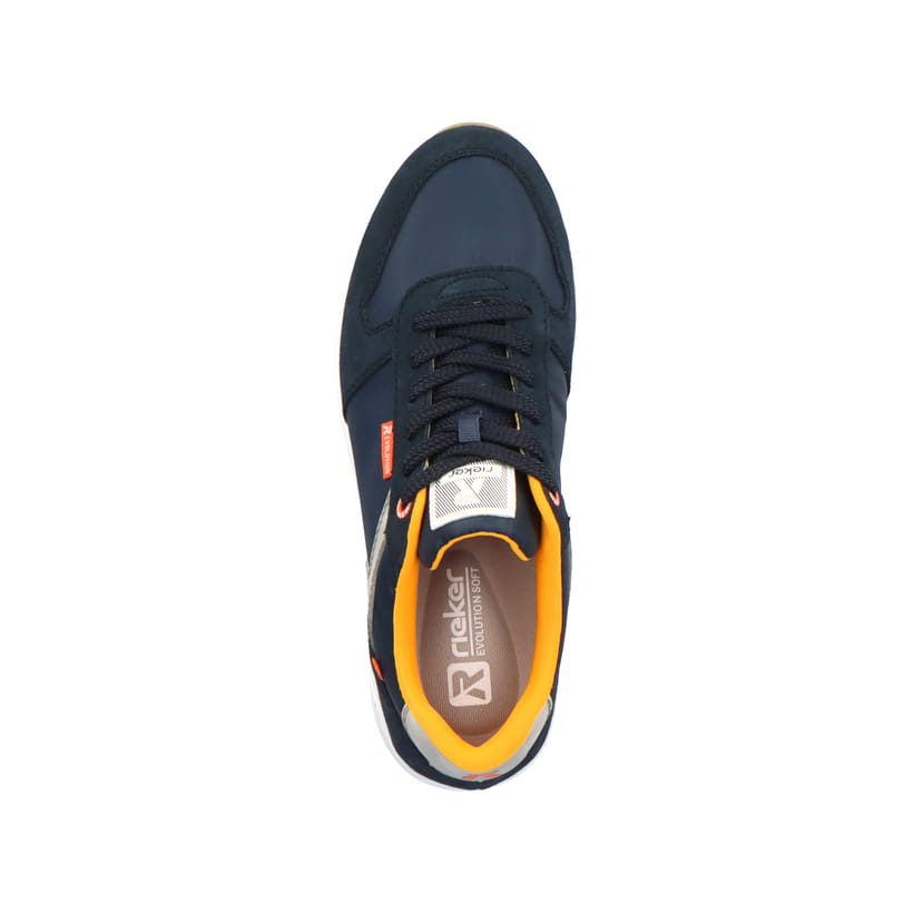 Rieker Artikelnummer 07002-14 Rieker Herren Sneaker Low Navy-blue Steel-grey
