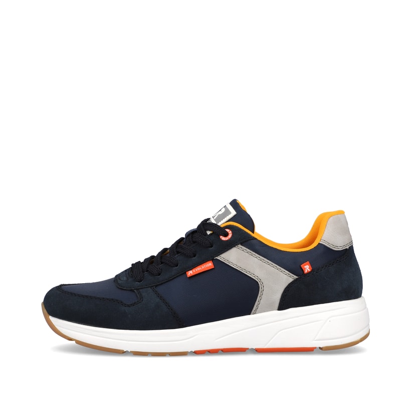 Rieker Artikelnummer 07002-14 Rieker Herren Sneaker Low navy-blue steel-grey