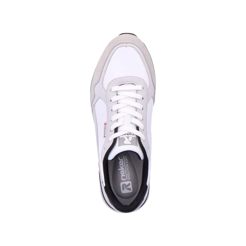 Rieker Artikelnummer 07606-40 Rieker Herren Sneaker Low Pearl-white Grey