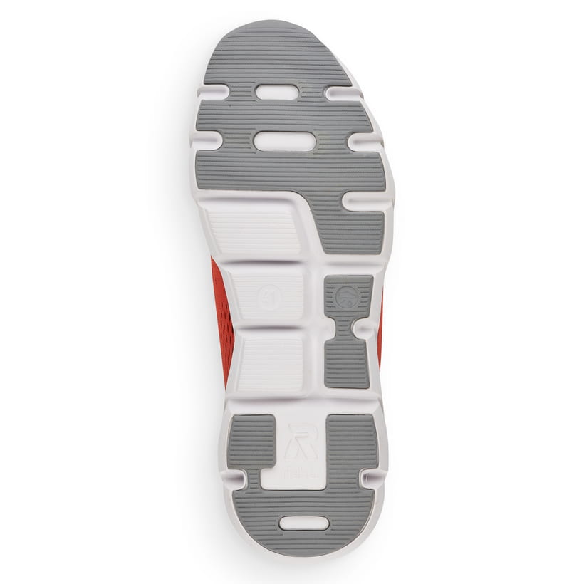 Rieker Artikelnummer 07806-38 Rieker Herren Sneaker Low Rust-orange Grey