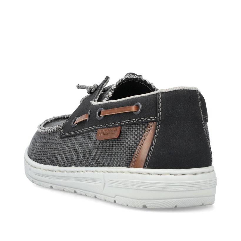 Rieker Artikelnummer 08650-00 Rieker Herren Slipper Asphaltschwarz