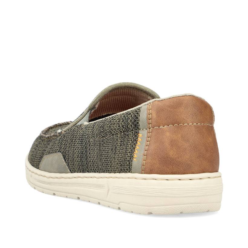 Rieker Artikelnummer 08651-54 Rieker Herren Slipper Grüngrau