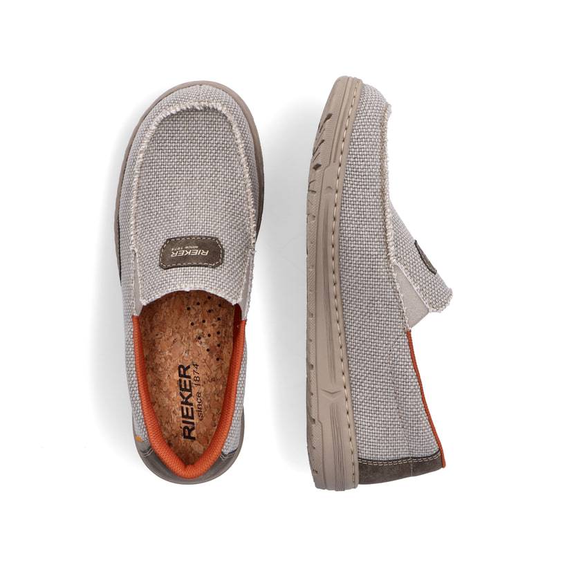 Rieker Artikelnummer 08651-62 Rieker Herren Slipper Hellbeige-orange