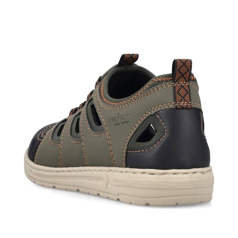 Rieker Artikelnummer 08665-54 Rieker Herren Slipper Grüngrau