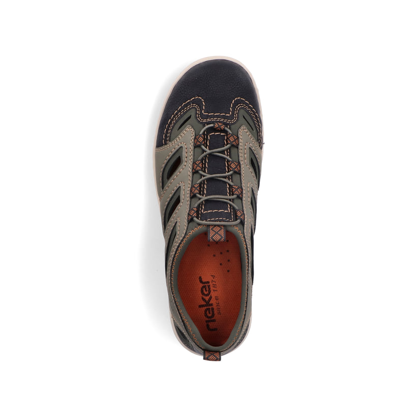 Rieker Artikelnummer 08665-54 Rieker Herren Slipper Grüngrau