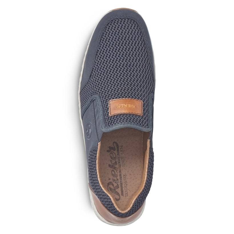 Rieker Artikelnummer 08869-14 Rieker Herren Slipper Schieferblau