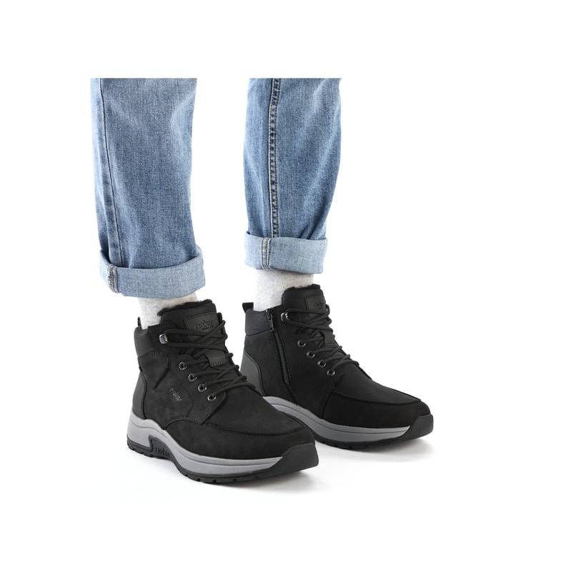 Rieker Artikelnummer 11020-00 Rieker Herren Schnürstiefel Carbonschwarz
