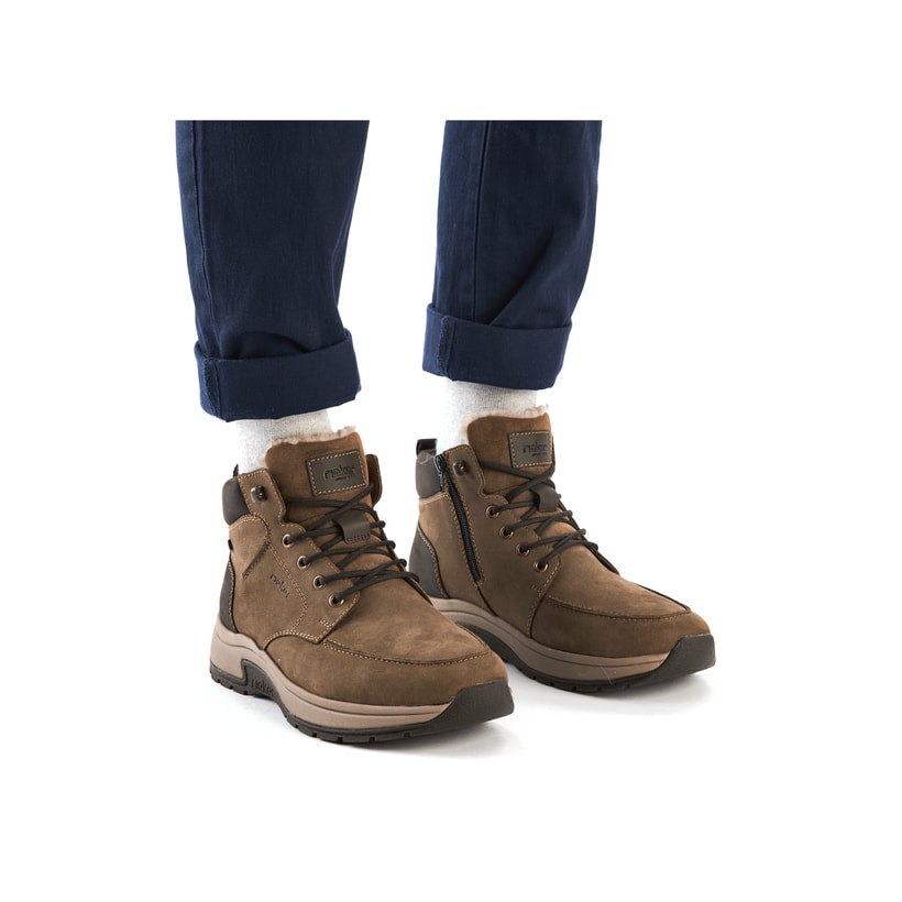 Rieker Artikelnummer 11020-24 Rieker Herren Schnürstiefel Beigebraun