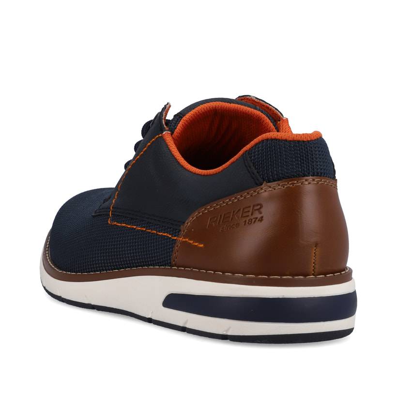 Rieker Artikelnummer 11301-14 Rieker Herren Schnürschuhe Marineblau-orange