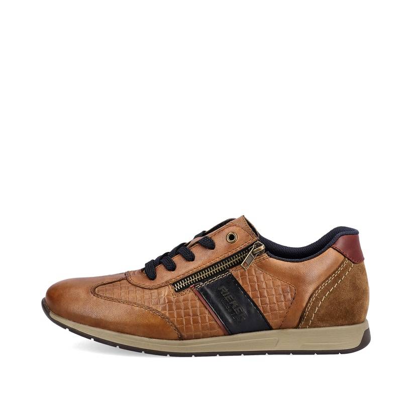 Rieker Artikelnummer 11901-24 Rieker Herren Schnürschuhe fuchsbraun-schwarz
