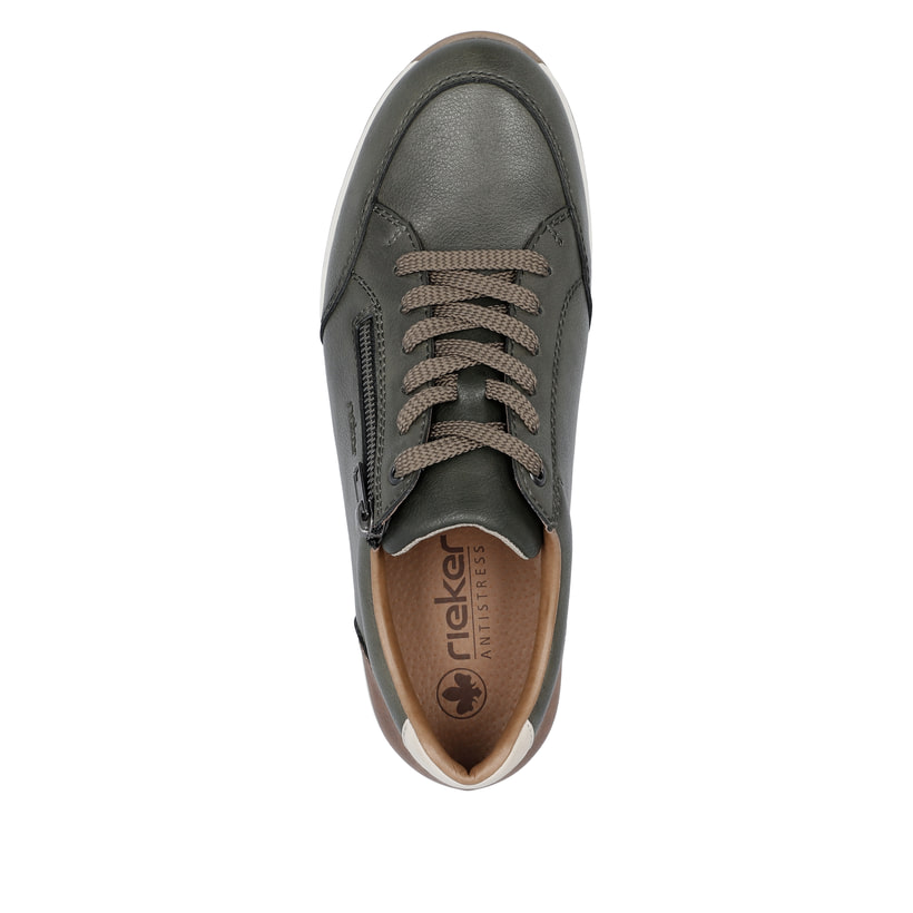 Rieker Artikelnummer 11903-52 Rieker Herren Sneaker Low Grüngrau