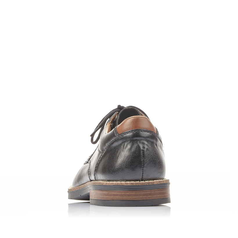 Rieker Artikelnummer 13500-00 Rieker Herren Schnürschuhe Glanzschwarz