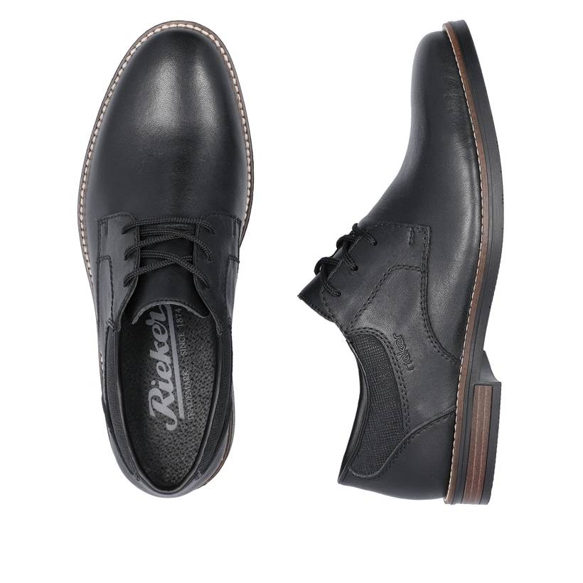 Rieker Artikelnummer 13510-00 Rieker Herren Schnürschuhe Nachtschwarz