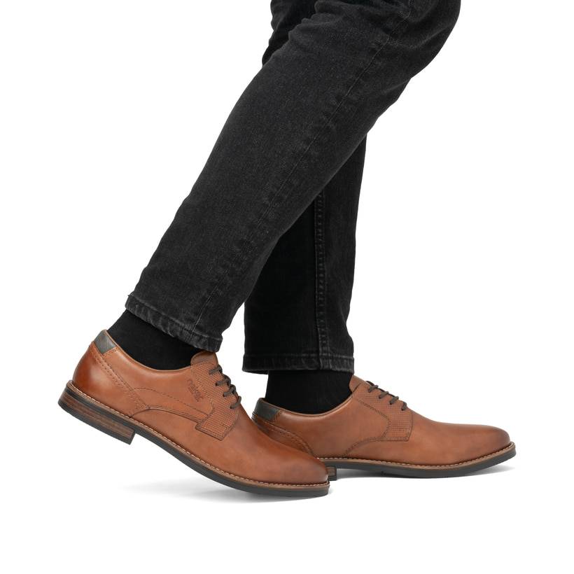 Rieker Artikelnummer 13523-24 Rieker Herren Schnürschuhe Karamellbraun