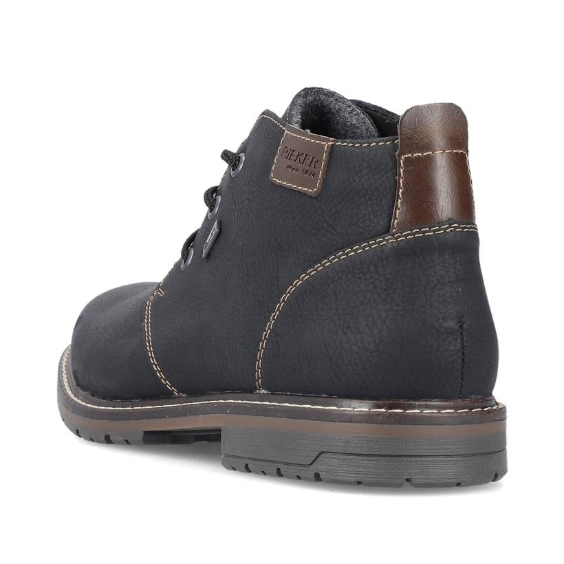 Rieker Artikelnummer 13739-00 Rieker Herren Schnürschuhe Asphaltschwarz