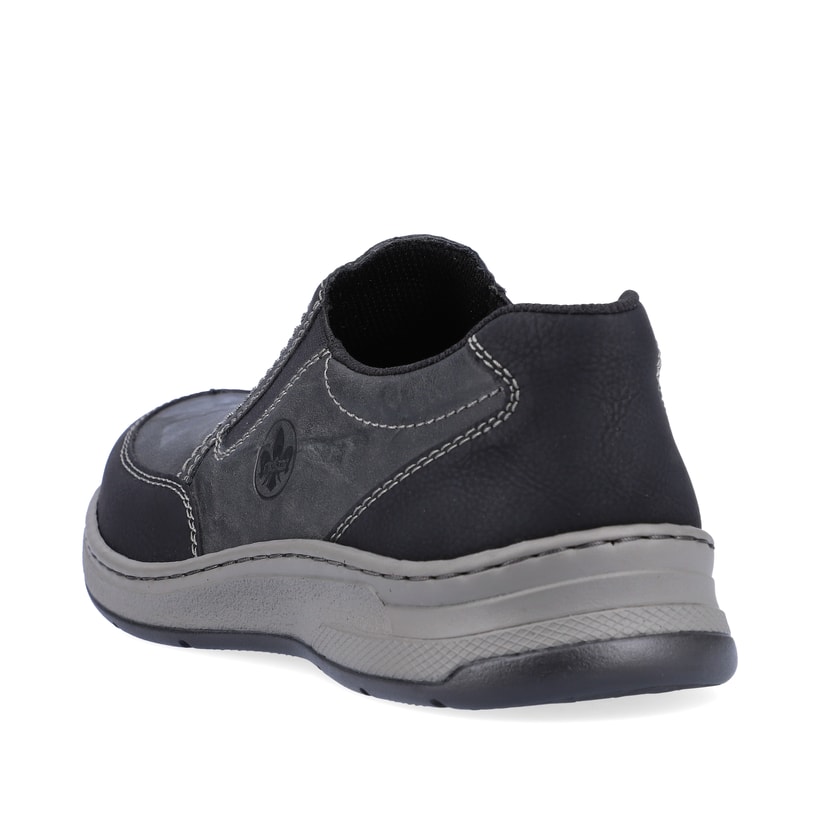 Rieker Artikelnummer 14362-00 Rieker Herren Slipper Asphaltschwarz