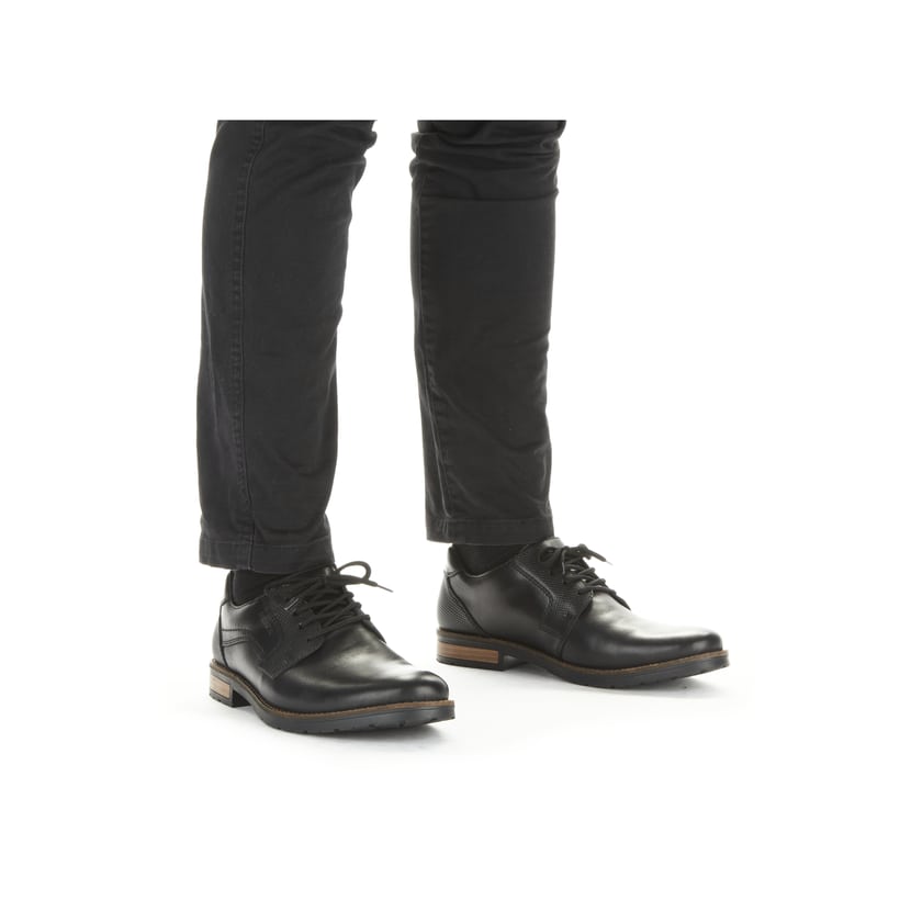 Rieker Artikelnummer 14603-00 Rieker Herren Schnürschuhe Glanzschwarz