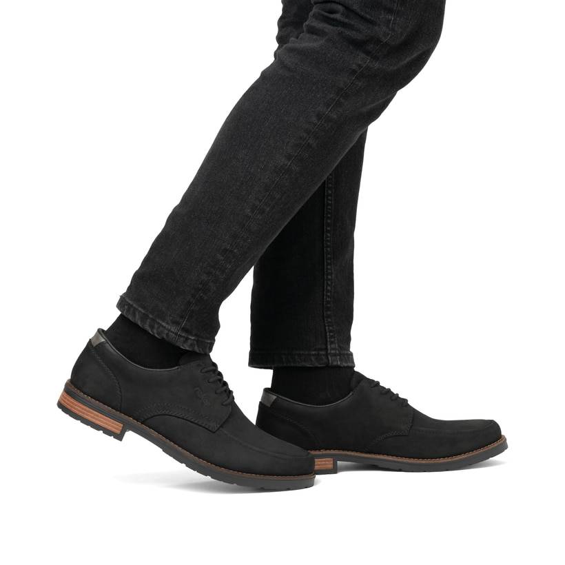 Rieker Artikelnummer 14608-00 Rieker Herren Schnürschuhe Tiefschwarz