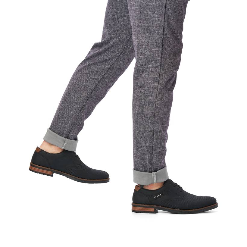 Rieker Artikelnummer 14614-00 Rieker Herren Schnürschuhe Graphitschwarz