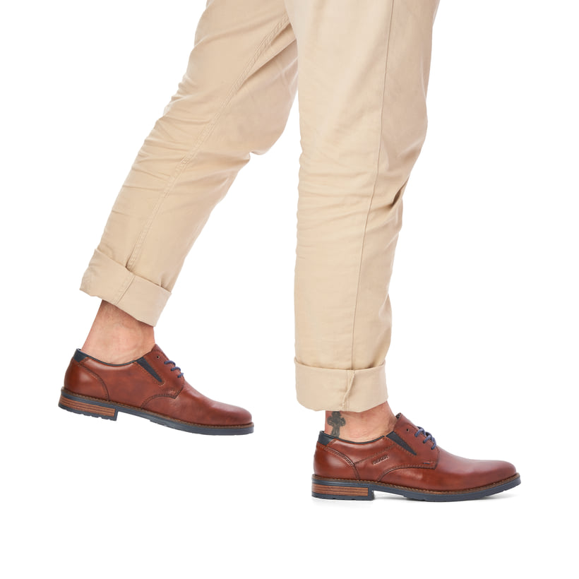 Rieker Artikelnummer 14621-24 Rieker Herren Schnürschuhe Nougatbraun