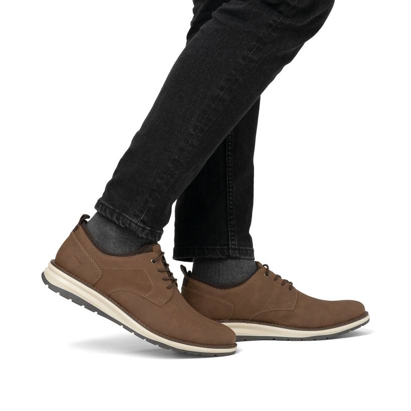 Rieker Artikelnummer 14702-24 Rieker Herren Schnürschuhe Nougatbraun
