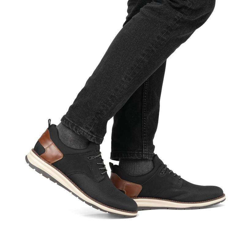 Rieker Artikelnummer 14750-00 Rieker Herren Slipper Urbanschwarz-nougatbraun