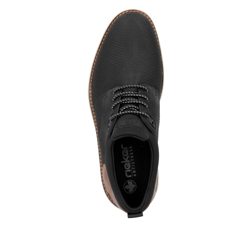 Rieker Artikelnummer 14750-00 Rieker Herren Slipper Urbanschwarz-nougatbraun