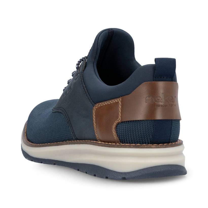 Rieker Artikelnummer 14750-14 Rieker Herren Slipper Pazifikblau-nougatbraun