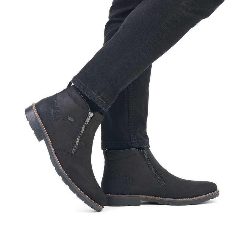 Rieker Artikelnummer 15353-00 Rieker Herren Kurzstiefel Mitternachtsschwarz