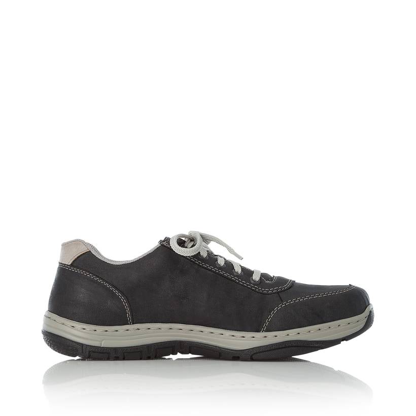 Rieker Artikelnummer 16300-46 Rieker Herren Schnürschuhe Stahlgrau-weiß