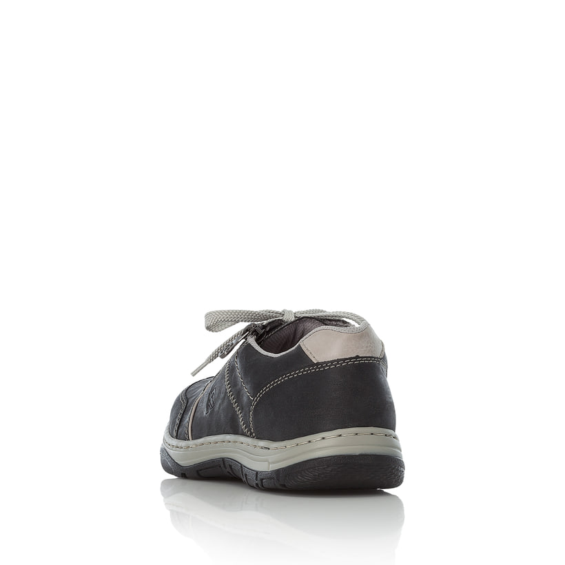 Rieker Artikelnummer 16300-46 Rieker Herren Schnürschuhe Stahlgrau-weiß