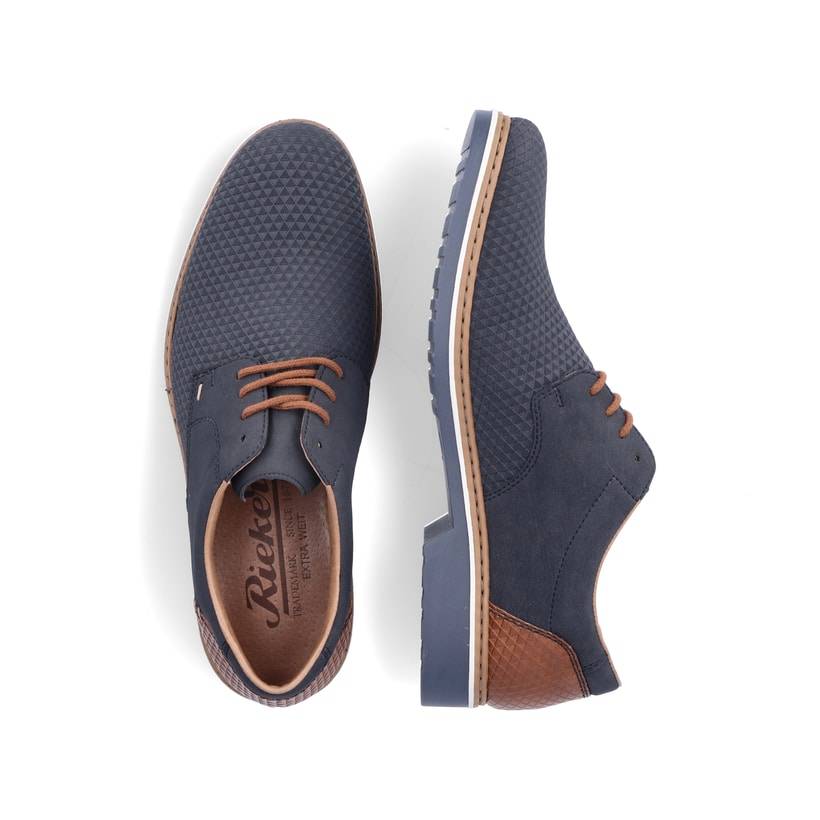 Rieker Artikelnummer 16504-16 Rieker Herren Schnürschuhe Marineblau