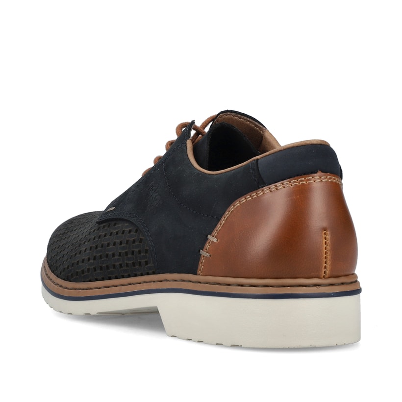 Rieker Artikelnummer 16506-16 Rieker Herren Schnürschuhe Stahlblau