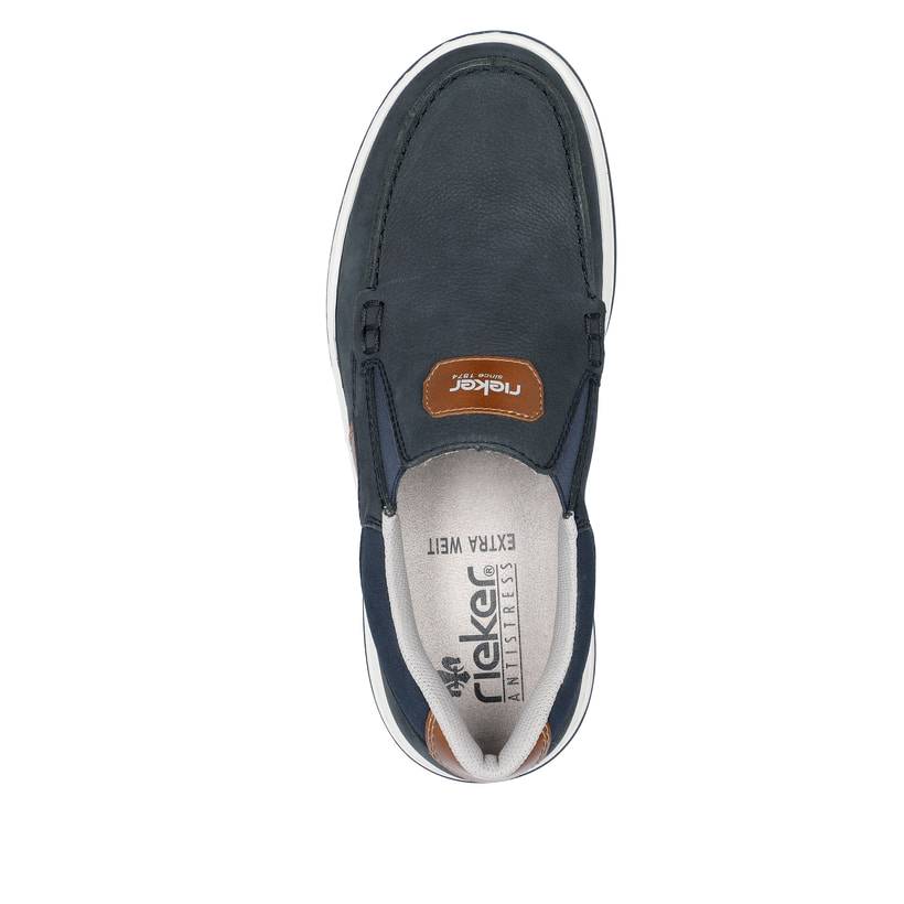 Rieker Artikelnummer 17368-14 Rieker Herren Slipper Marineblau
