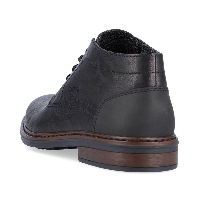 Rieker Artikelnummer 17604-00 Rieker Herren Schnürschuhe Tiefschwarz
