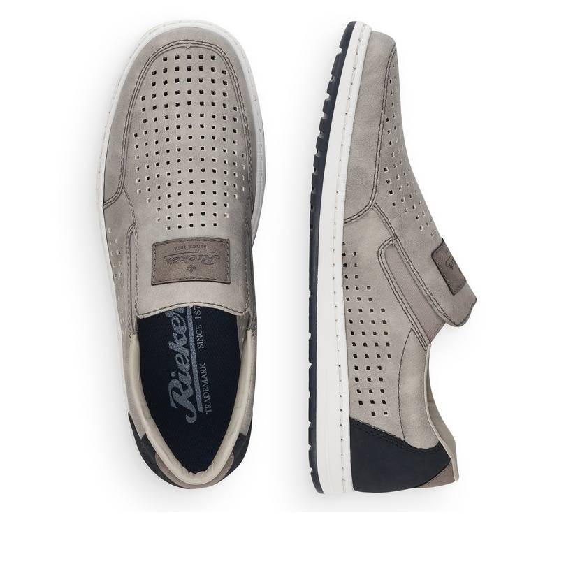 Rieker Artikelnummer 18267-40 Rieker Herren Slipper Mondgrau