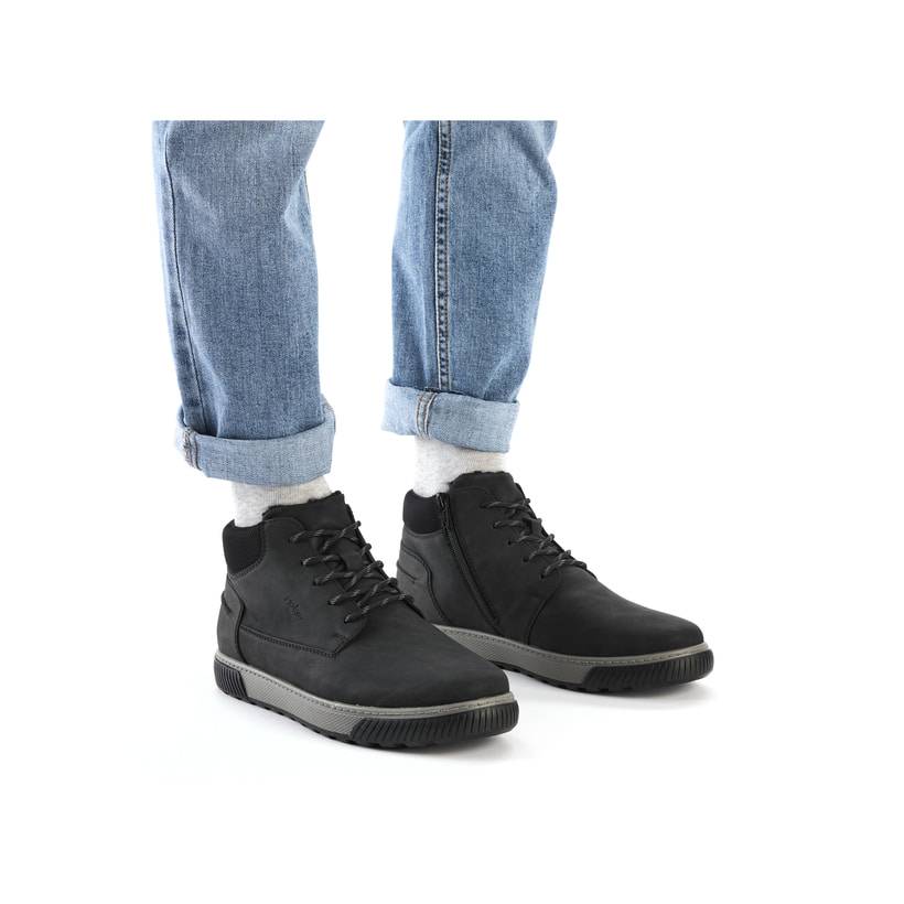 Rieker Artikelnummer 18918-00 Rieker Herren Kurzstiefel Graphitschwarz