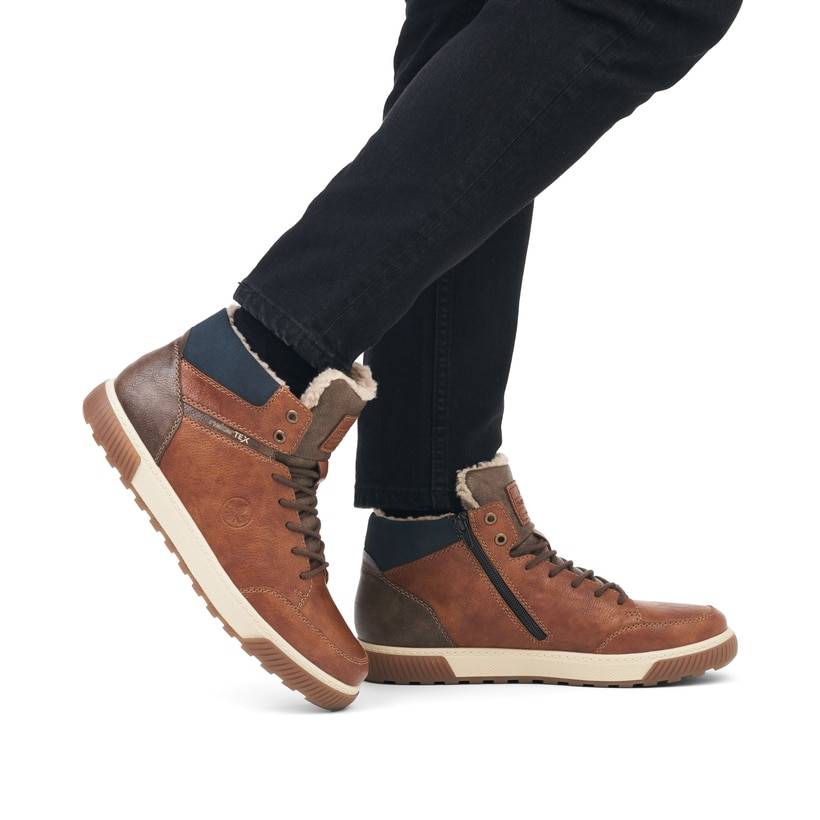 Rieker Artikelnummer 18930-25 Rieker Herren Schnürstiefel Nougatbraun