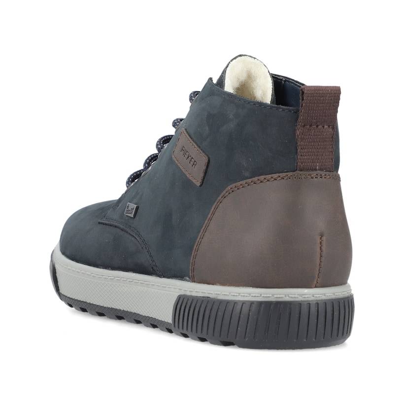 Rieker Artikelnummer 18931-14 Rieker Herren Schnürstiefel Dunkelblau-grau