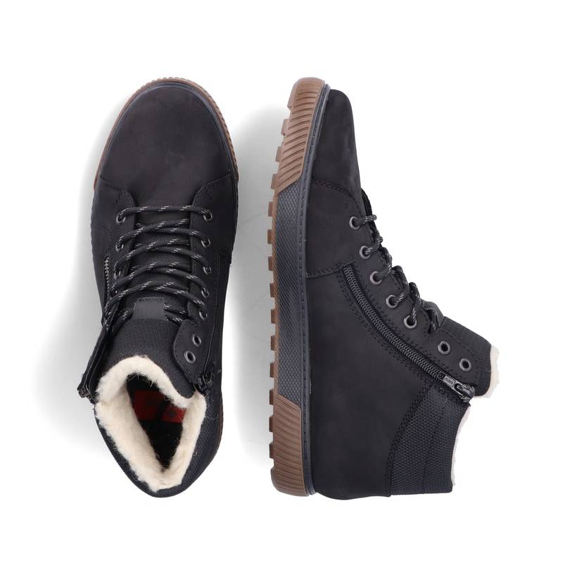 Rieker Artikelnummer 18940-00 Rieker Herren Schnürschuhe Asphaltschwarz