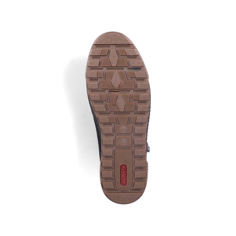 Rieker Artikelnummer 18940-00 Rieker Herren Schnürschuhe Asphaltschwarz