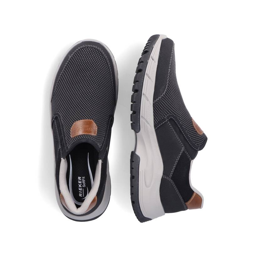 Rieker Artikelnummer 19150-00 Rieker Herren Slipper Asphaltgrau