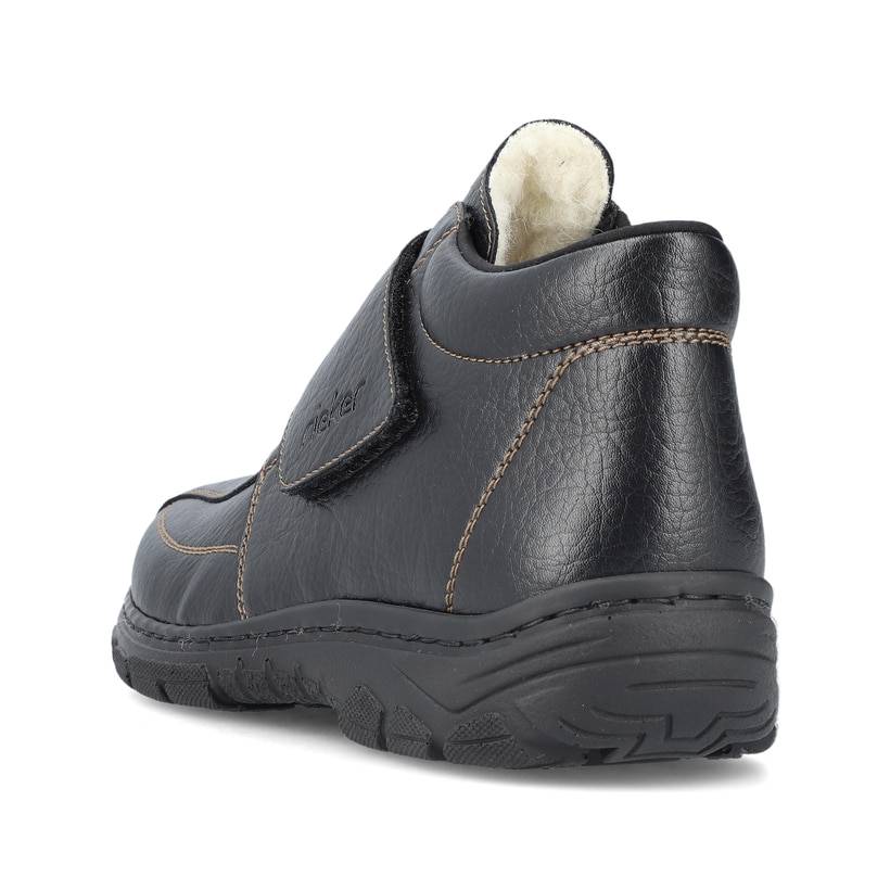 Rieker Artikelnummer 19950-00 Rieker Herren Slipper Glanzschwarz