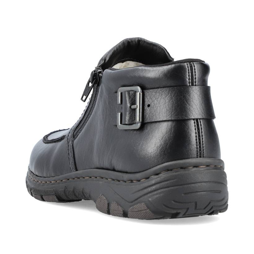 Rieker Artikelnummer 19972-00 Rieker Herren Slipper Glanzschwarz