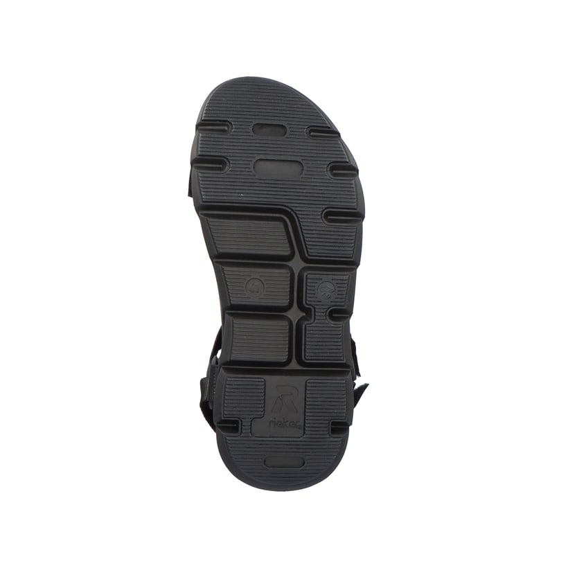 Rieker Artikelnummer 20802-01 Rieker Herren Trekkingsandalen Deep Black