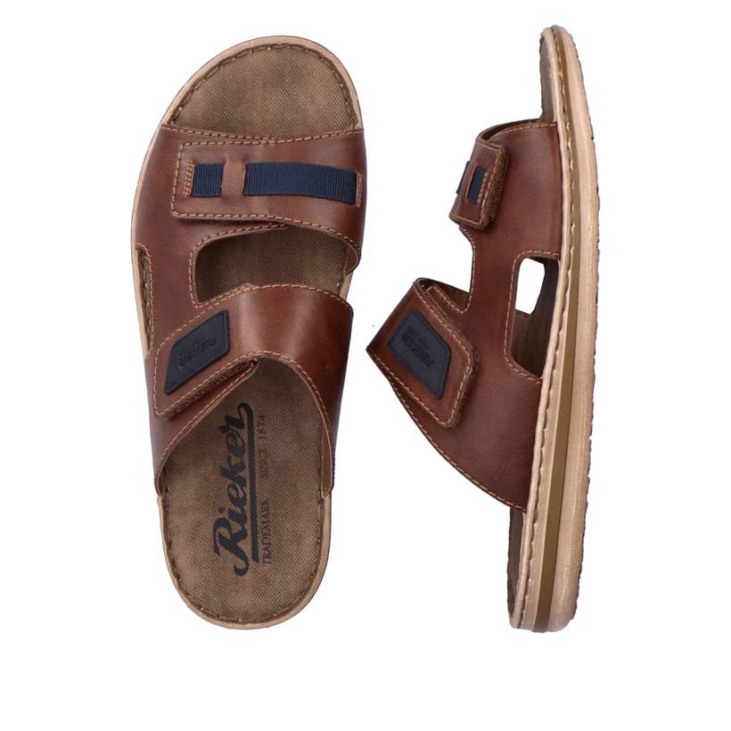Rieker Artikelnummer 21055-25 Rieker Herren Pantoletten Kaffeebraun