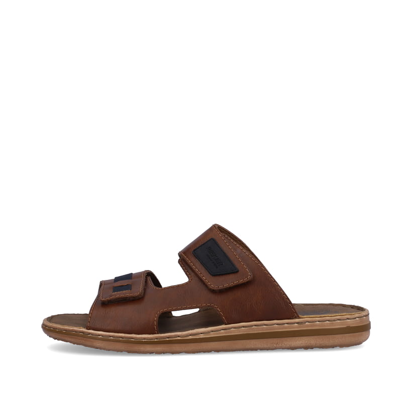 Rieker Artikelnummer 21055-25 Rieker Herren Pantoletten Kaffeebraun
