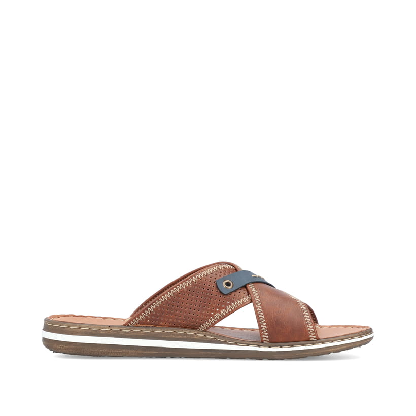 Rieker Artikelnummer 21061-25 Rieker Herren Pantoletten Nougatbraun