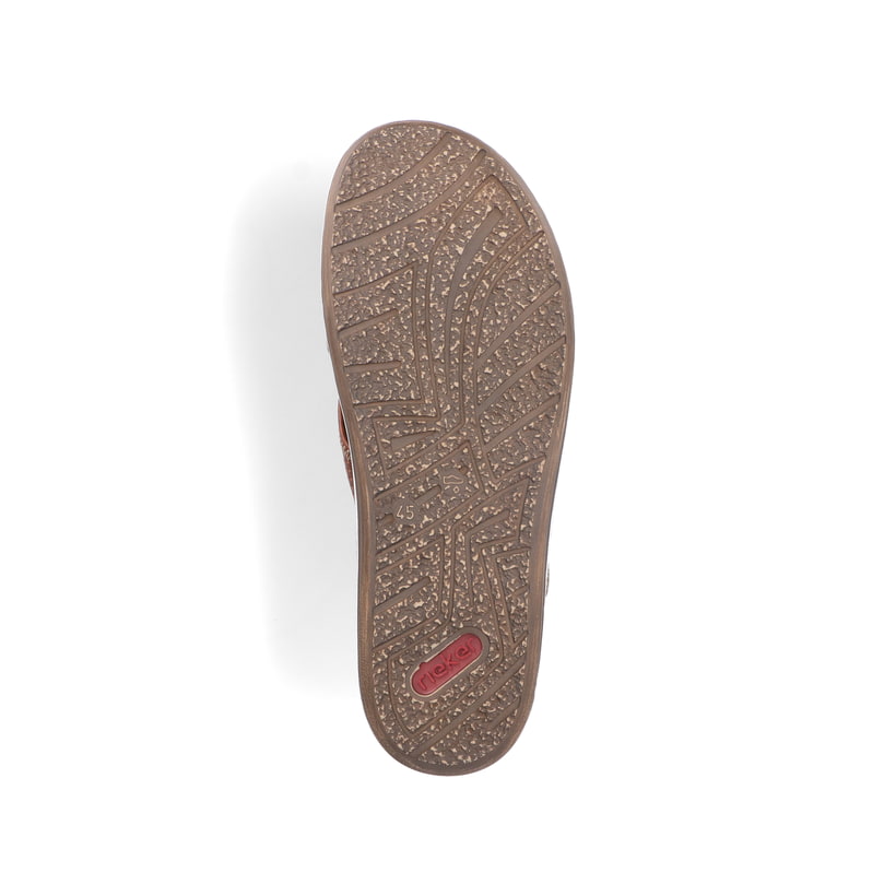 Rieker Artikelnummer 21061-25 Rieker Herren Pantoletten Nougatbraun