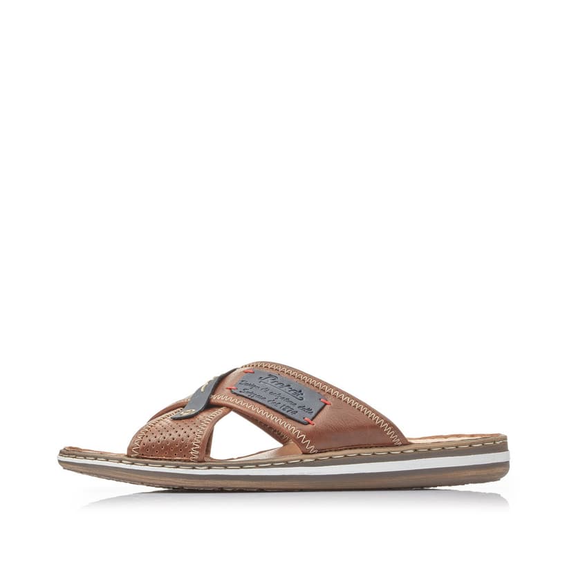 Rieker Artikelnummer 21061-25 Rieker Herren Pantoletten nougatbraun